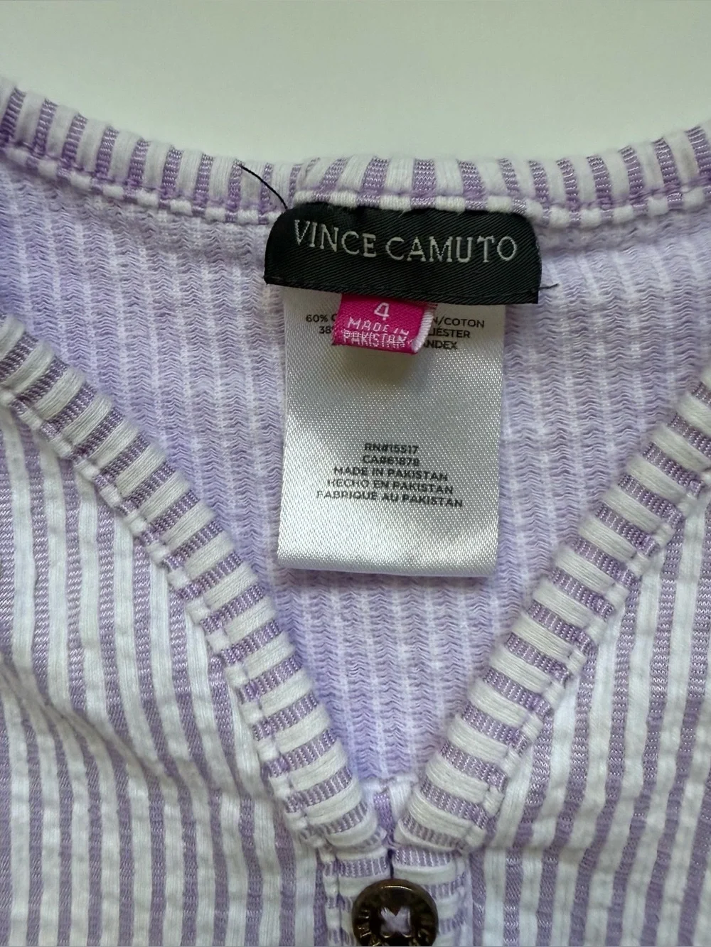 Vince Camuto Lavender Tiered Summer Dress Girl’s Size 4 Cottagecore Prairie Boho